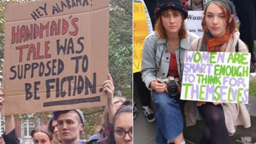 Anger over aggressive US abortion laws spills onto Melbourne streets post image