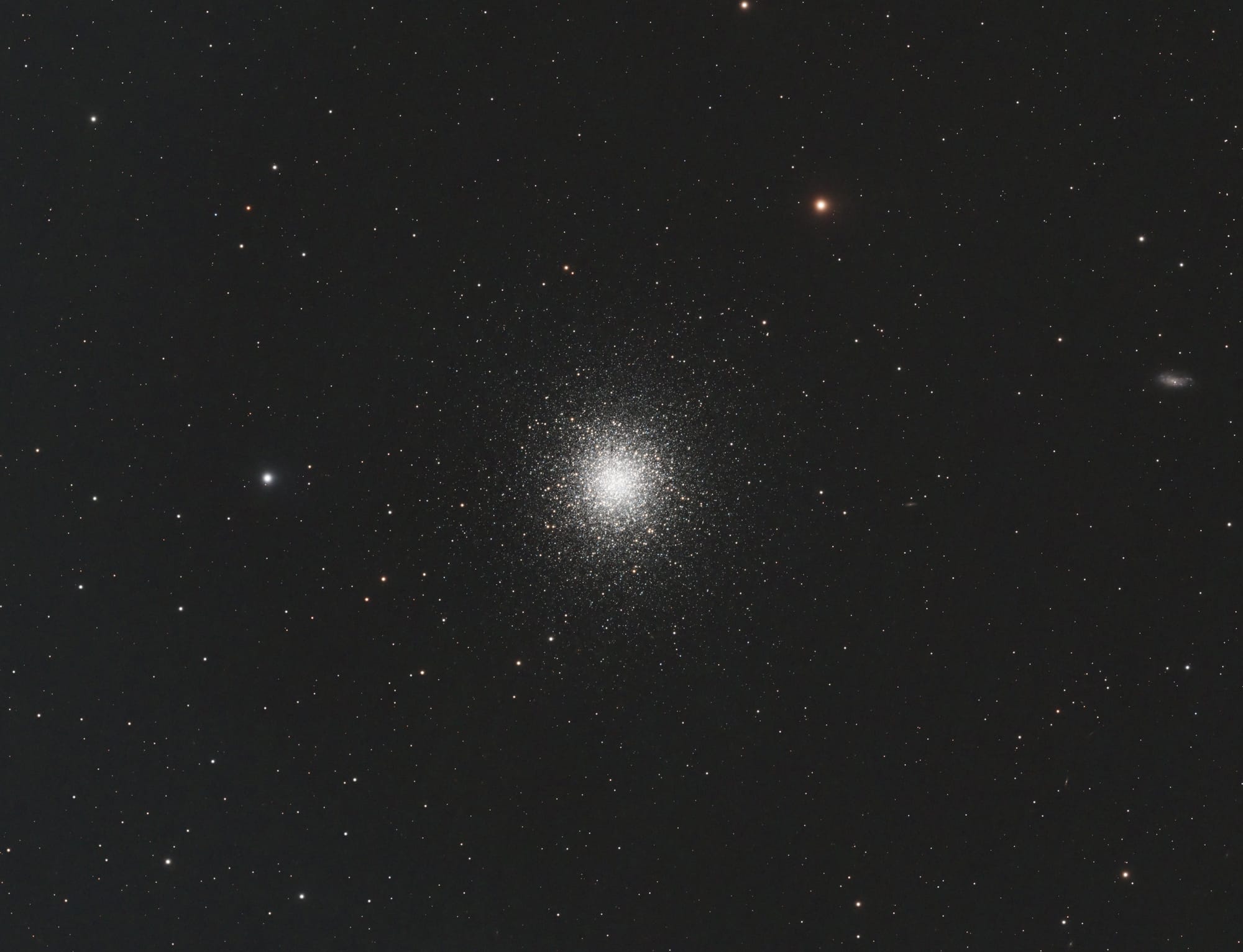 A globular cluster, a dense "ball" of stars