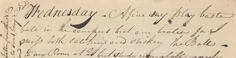 Detail of a handwritten manuscript; the text included below