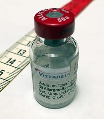 Photo of an ampoule of botulinum toxin