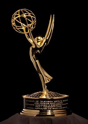 Photo of an Emmy statuette 