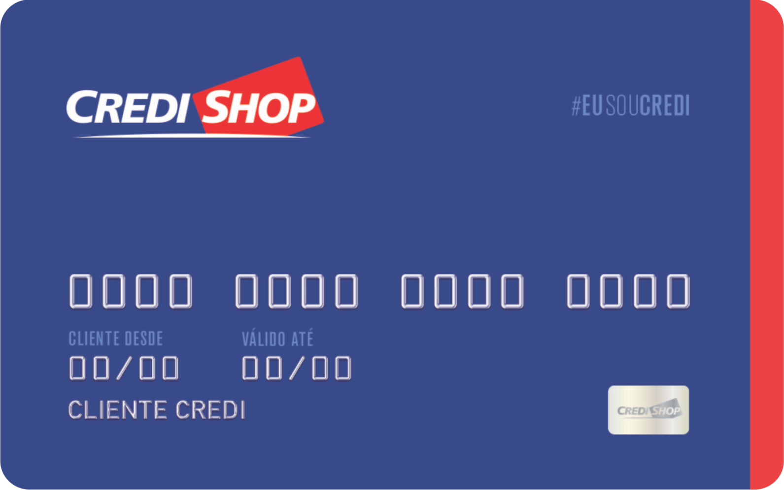 Novo cartão Credishop