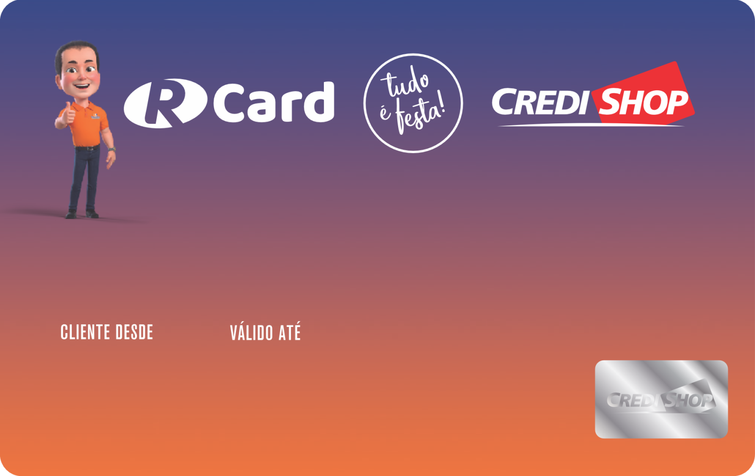 Cartão antigo R Card Credishop