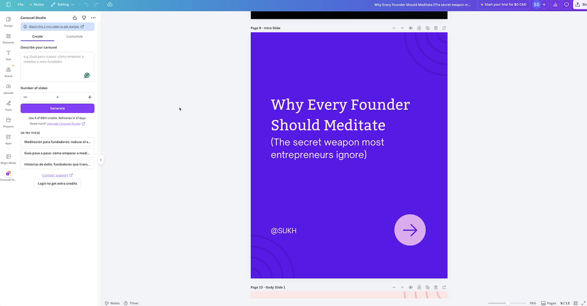 Introducing Carousel Studio V2: Video Carousels, Supports 95+ languages, Premium Themes