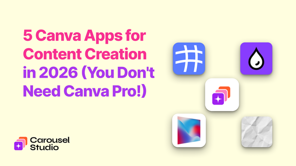 5 Canva Apps for Content Creation in 2026 (You Don't Need Canva Pro!)