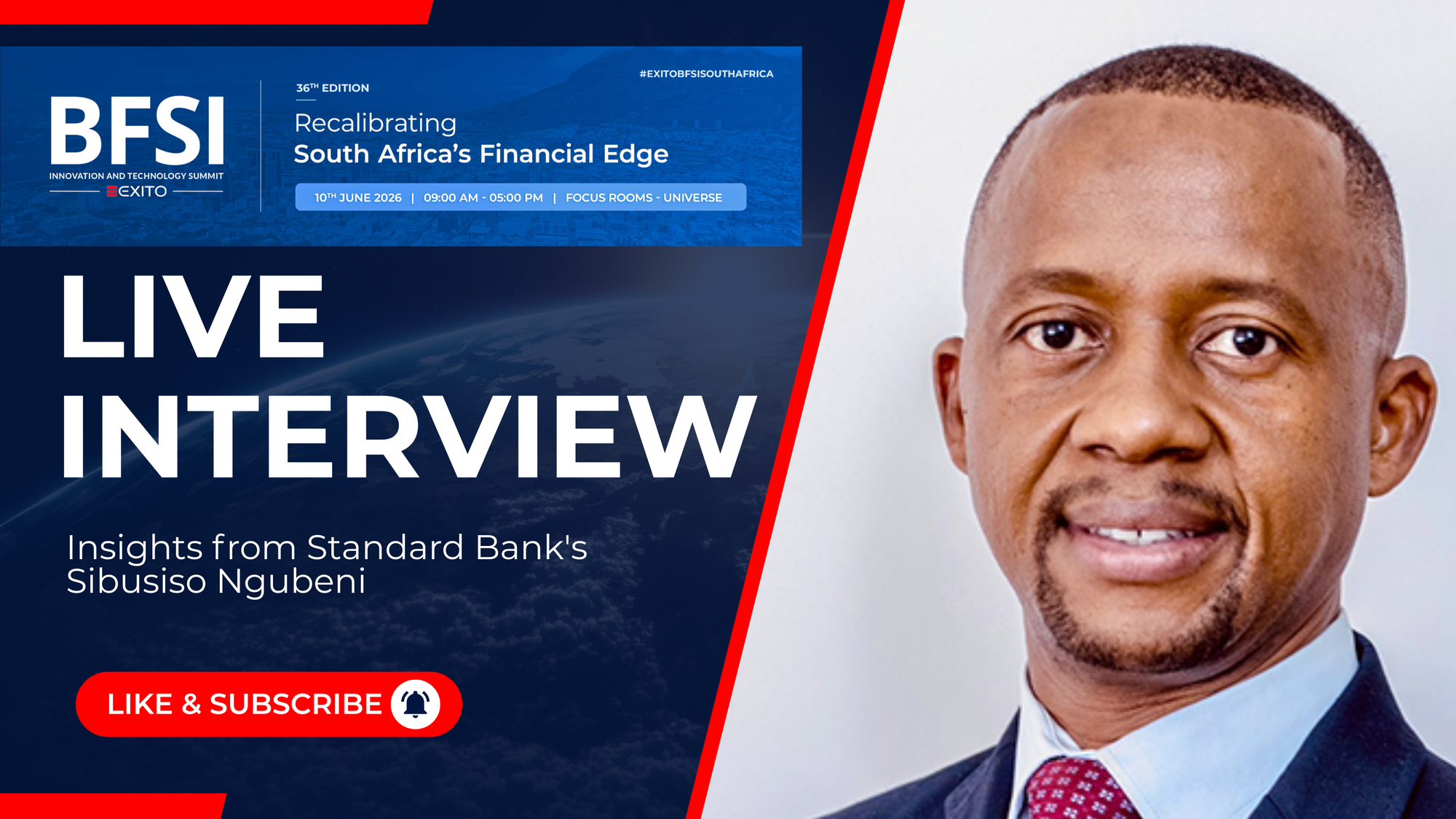 Data, Innovation and the Future of African Banking: Insights from Standard Bank's Sibusiso Ngubeni - Live at BFSI Summit Post feature image