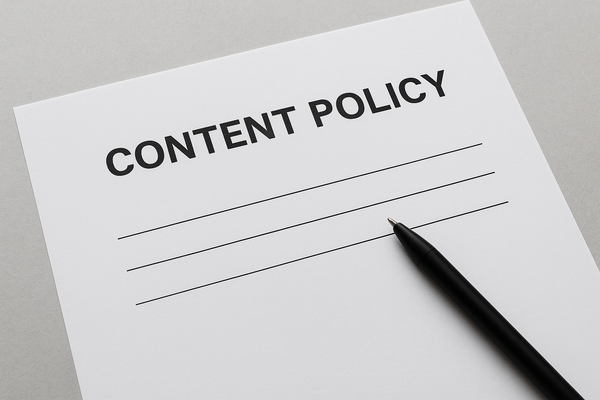New Content Policy