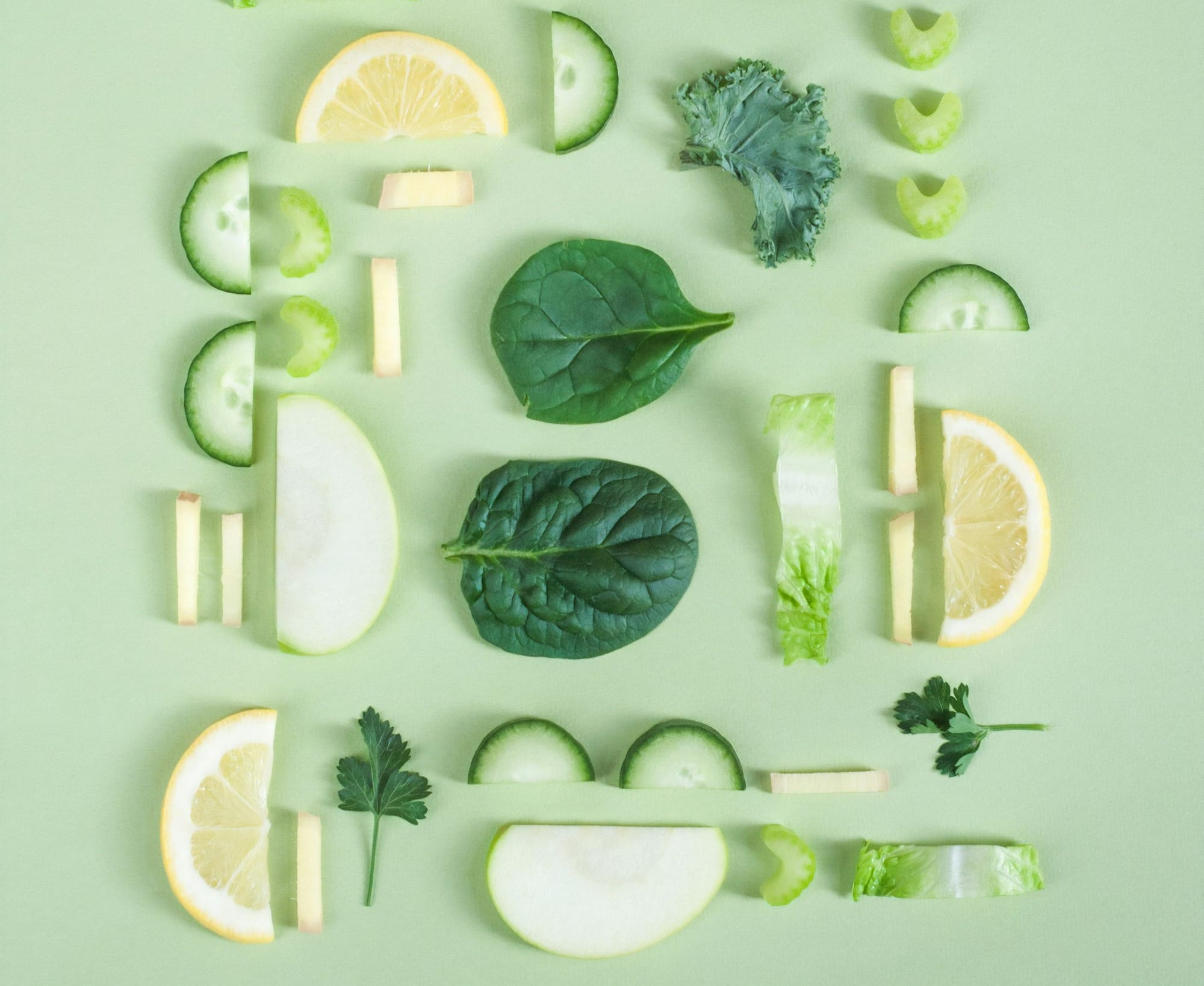 sliced fruit and vegetables