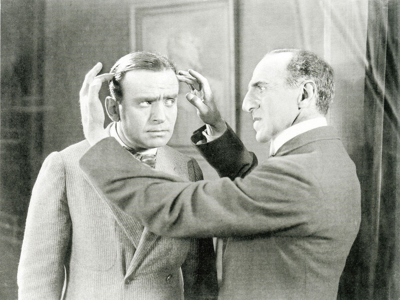 Douglas Fairbanks and Herbert Grimwood in 'When the Clouds Roll By' (1919)