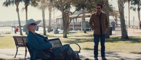 Delia Kropp and Dustin Gooch in 'Landlocked' (2021)