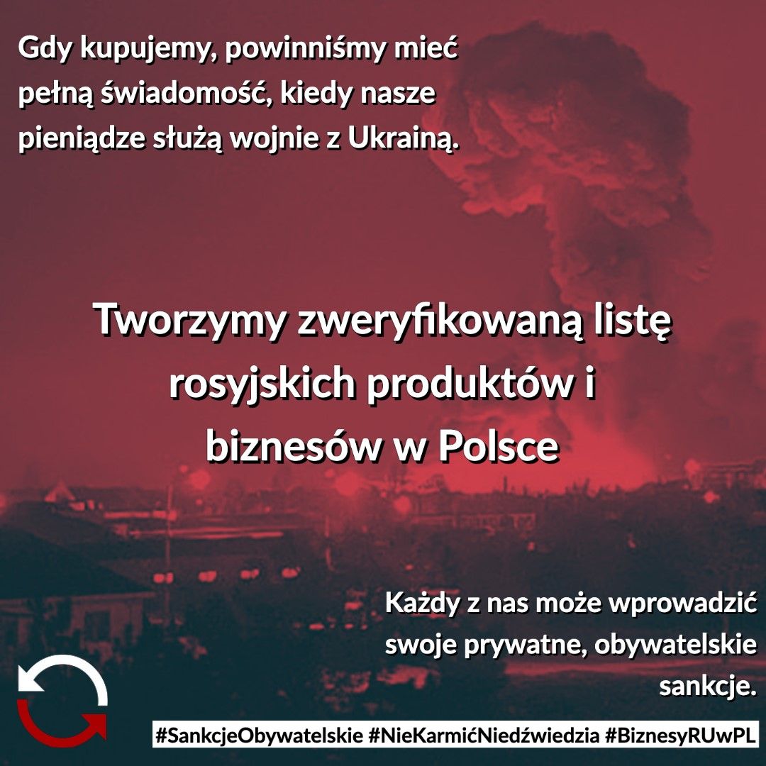 #SankcjeObywatelskie – to działa. Firmy z Polski odrzucają produkty z Rosji