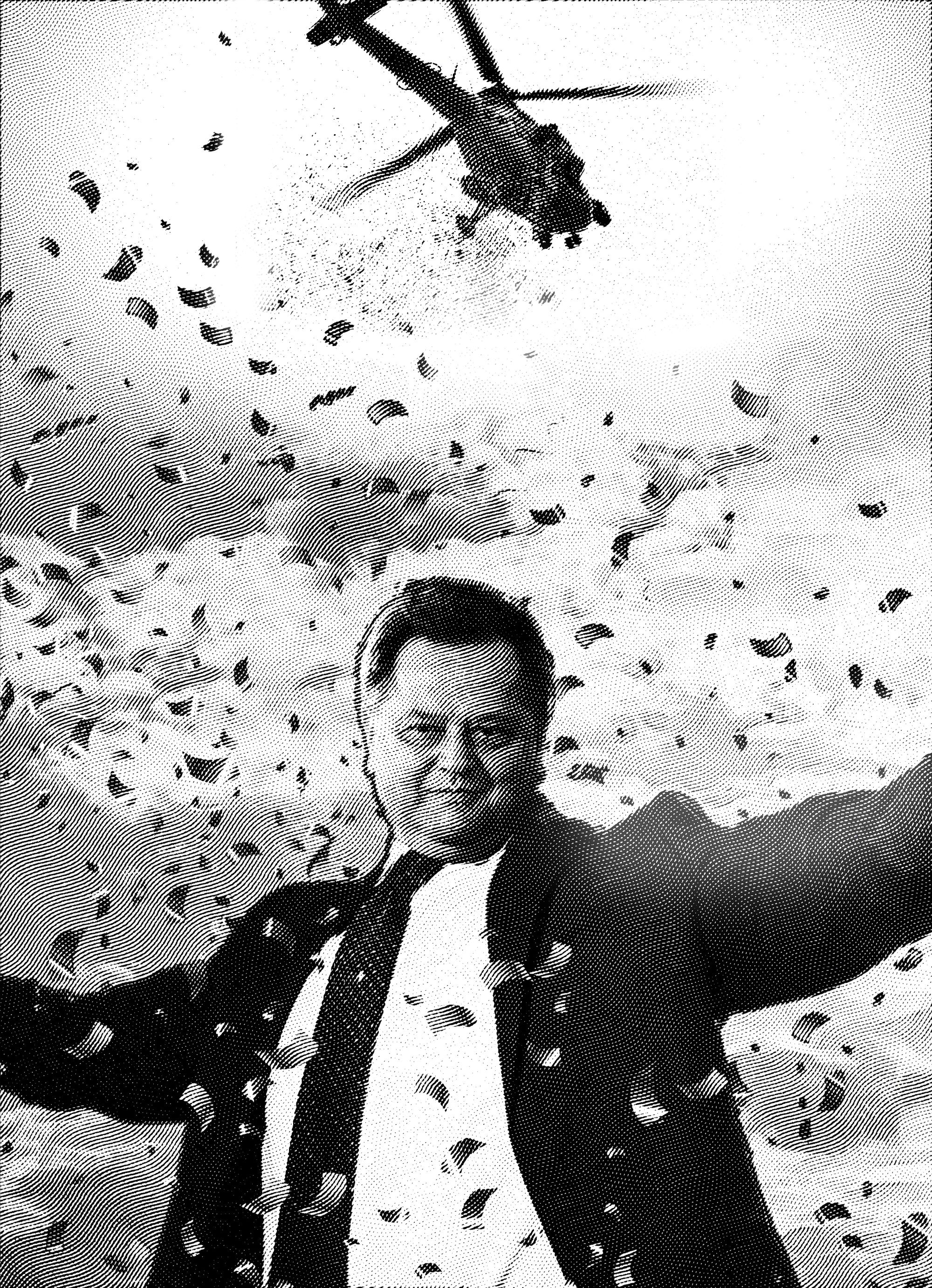 Policjanci pilnowali mu domu i rzucali na niego konfetti