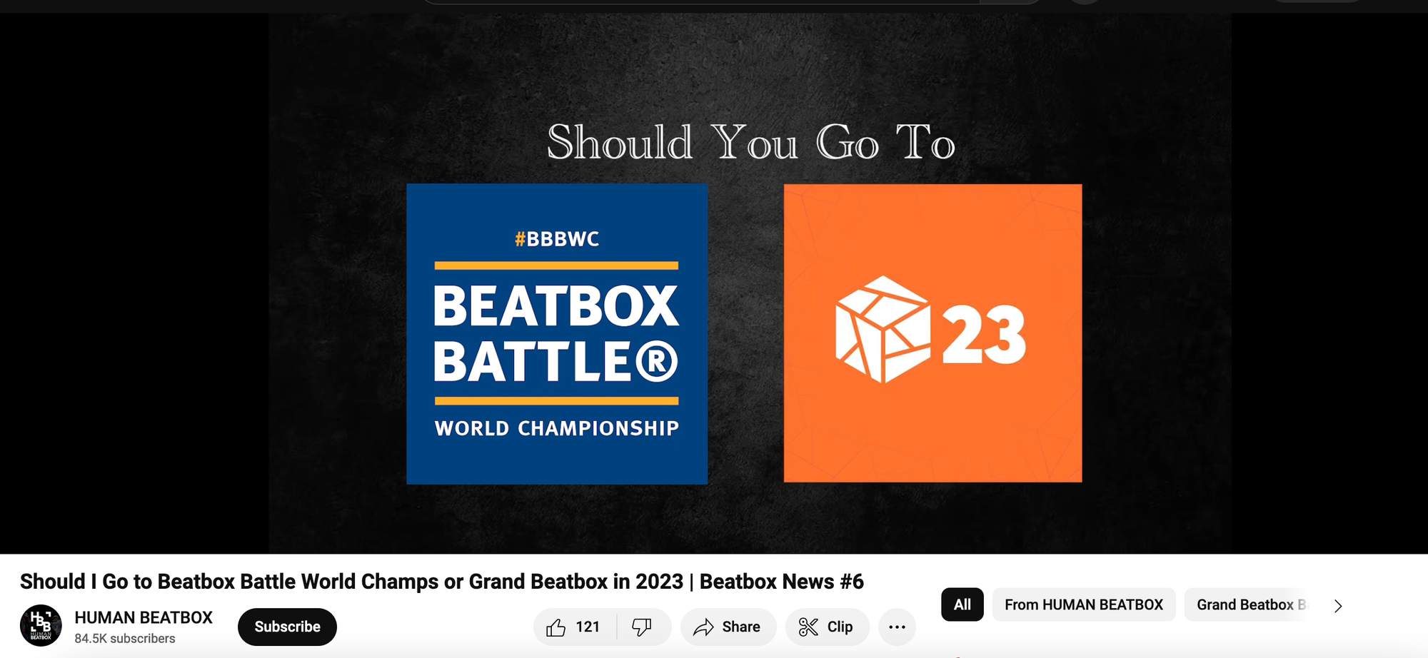 Should I Go to Beatbox Battle World Champs or Grand Beatbox in
