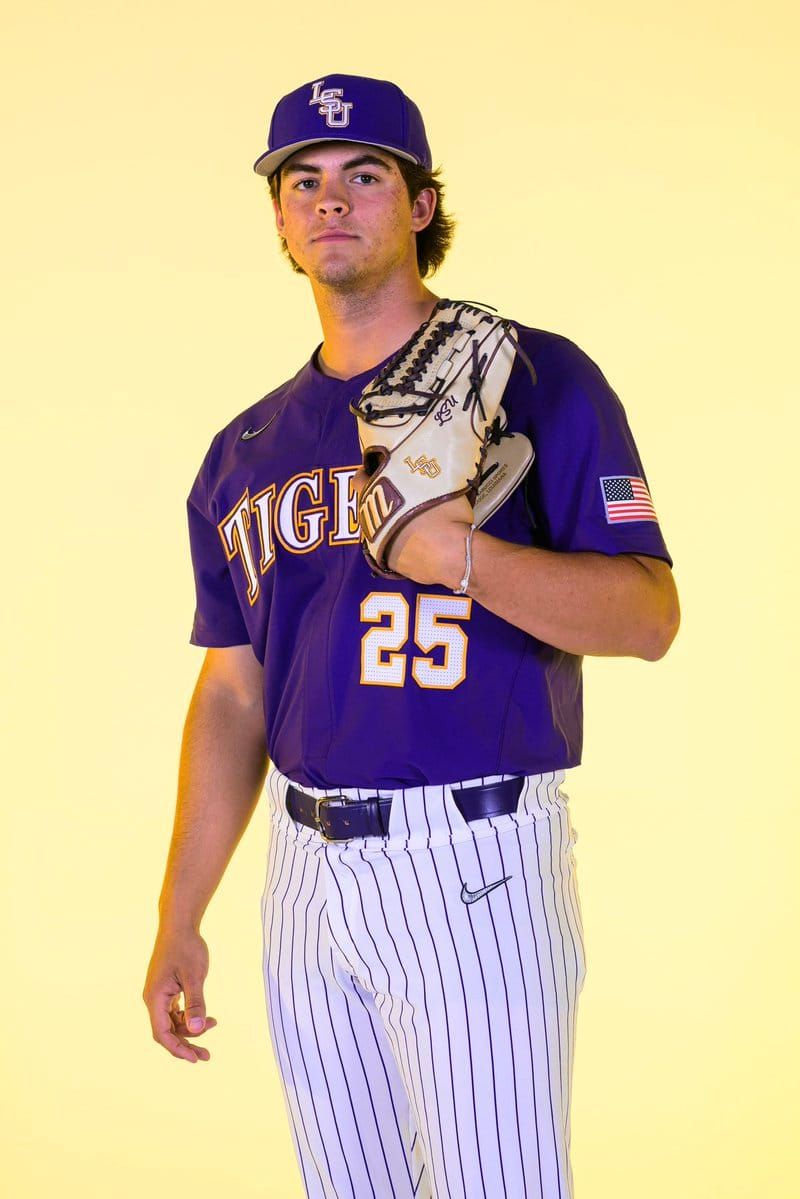 LSU baseball's three star transfer portal additions are all projected as 2027 starters, giving the Tigers…