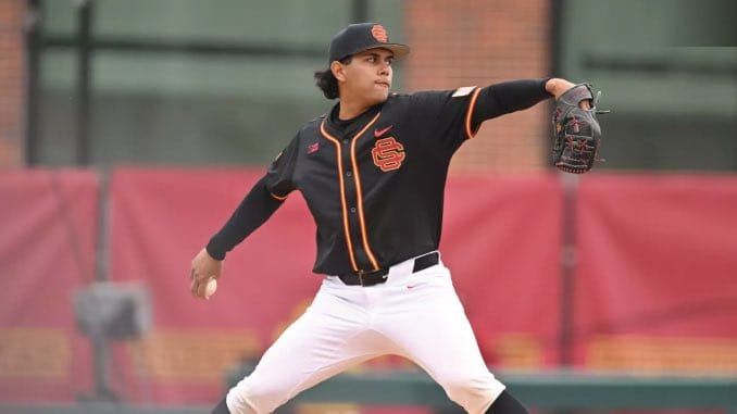 USC transfer RHP Diego Velazquez, the Big Ten All-Freshman right-hander who posted a 4.26 ERA with 34…