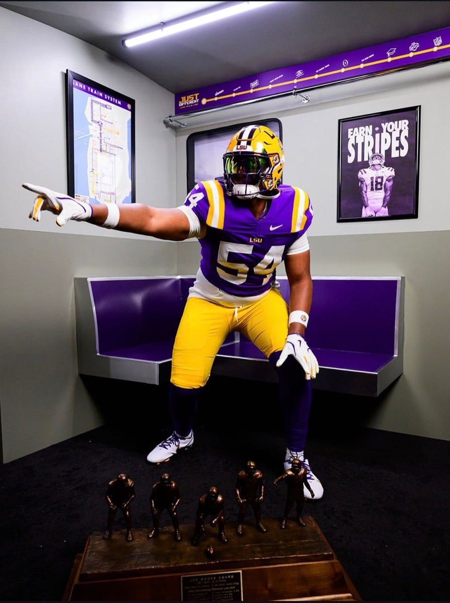 Four-star 2027 IOL Terrance Smith (Lansdale Catholic, PA; 6-7, 290), predicted to LSU by Rivals’ Chad…