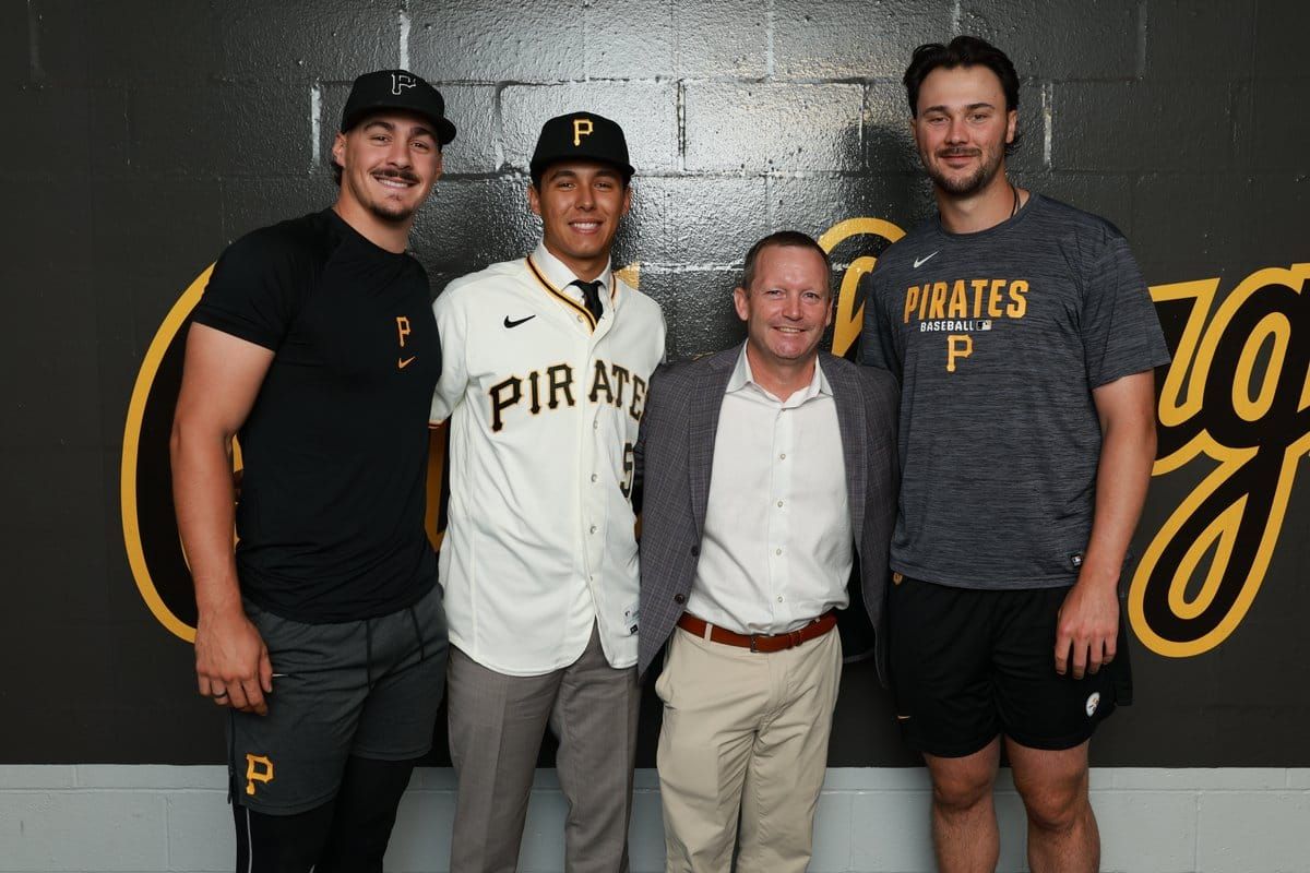LSU sophomore outfielder Derek Curiel, the No. 5 overall pick in the 2026 MLB Draft by the Pittsburgh…