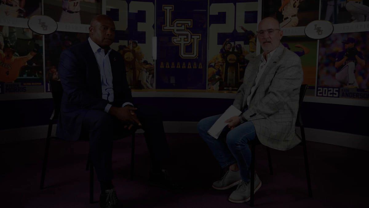Chris Blair interviewed LSU Vice President and Director of Athletics Verge Ausberry on LSU Plus about Skip…