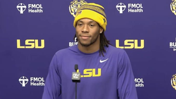LSU linebacker TJ Dottery discussed following Lane Kiffin to the Tigers and the team's defense in a…
