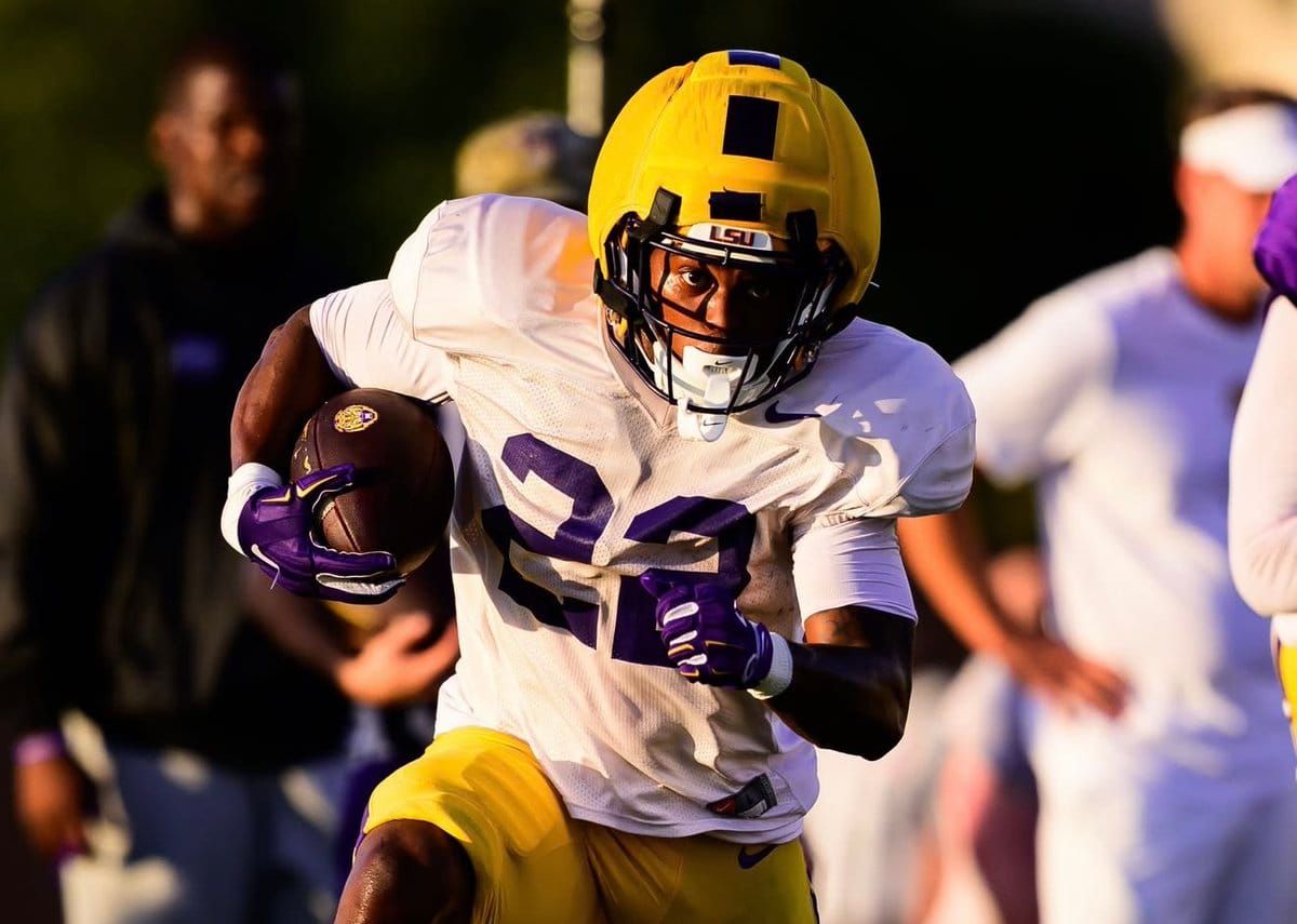 LSU's run game sits ahead of the pass after week two of fall camp, with backups getting work on the…