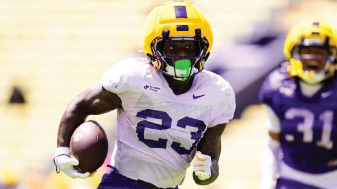 Tiger Rag calls UCF transfer RB Stacy Gage LSU’s August surprise and junior Caden Durham the disappointment,…