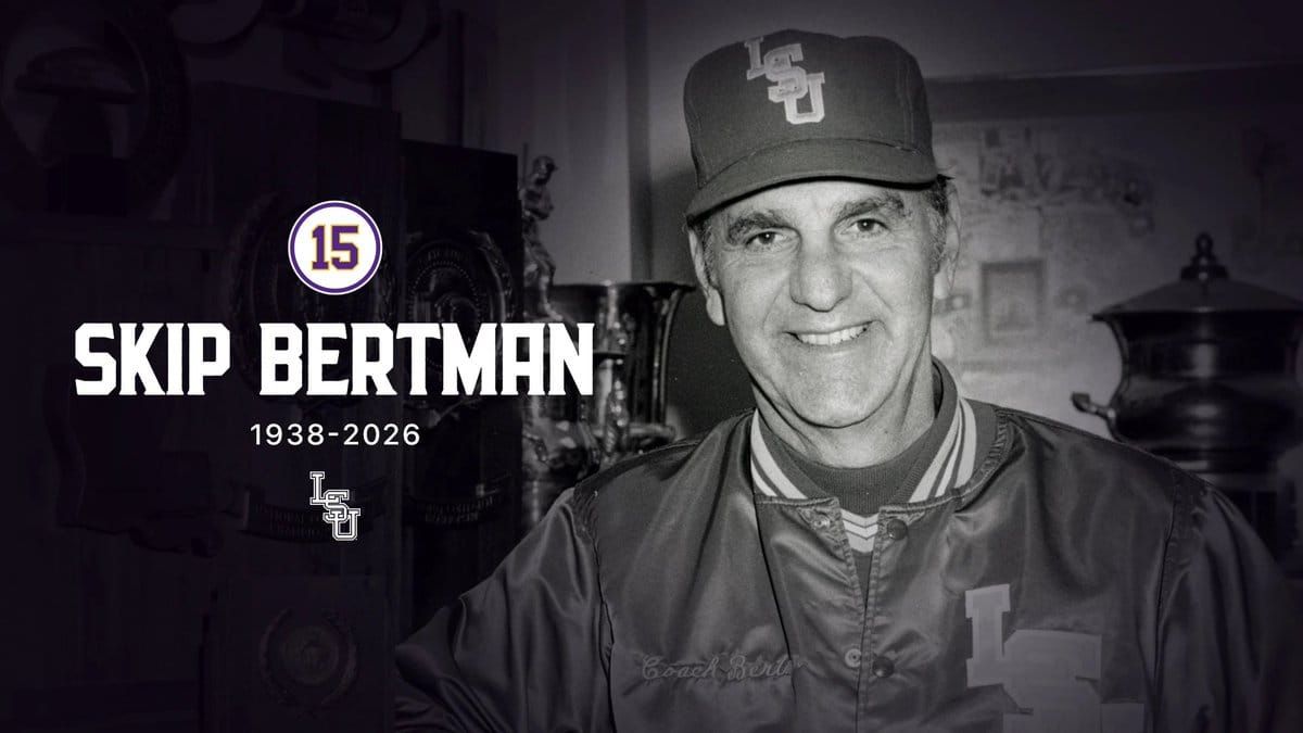 Skip Bertman’s memorial service is scheduled for Tuesday, Aug