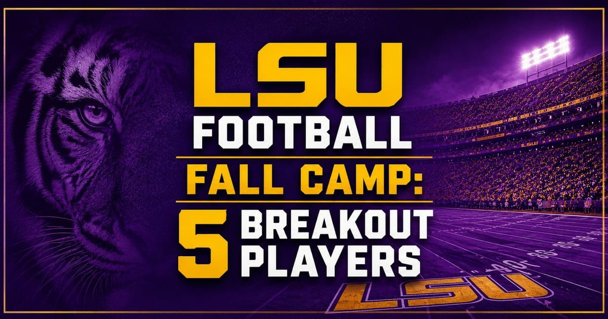LSU Football's fall camp has entered Week 3 with five players shining and locking in significant roles,…