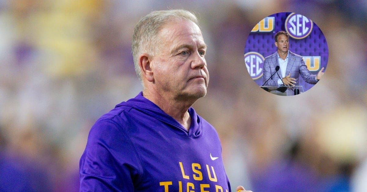 Brian Kelly on SiriusXM: Kiffin is "the perfect guy" to handle LSU's Week 1 distractions — meaning the ex-NFL roster fight. Clemson is Saturday. (On3)