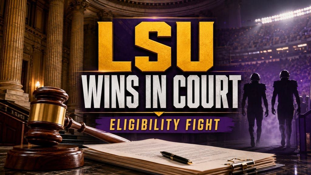 Judge Jorden granted the injunction. Wright and Harris are cleared. Friday locks the 105. Clemson is Saturday night on ABC. Federal SEC suit in Alabama is still live. (CBS, On3, Tiger Rag, AP)