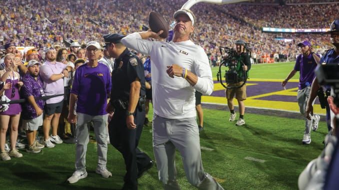 La Tech just hung 80. Kiffin noticed. “Really well coached.” Aggressive 3-3-5 held NSU to 129 yards. Sat Sep 12, 6:30 CT, Death Valley. (Advocate / Tiger Rag)