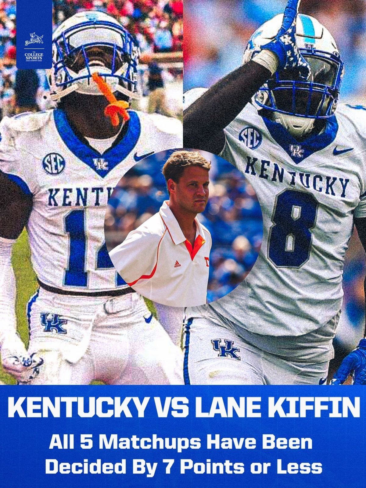 Every Kiffin vs. Kentucky game has been decided by 7 points or fewer