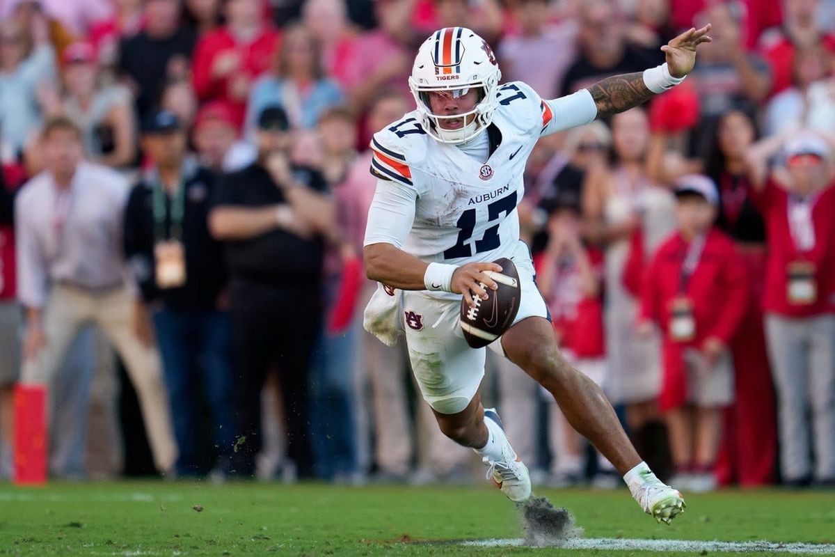 Auburn’s Byrum Brown has been sacked 23 times, the most in the country, and LSU gets Princewill Umanmielen and his eight sacks back