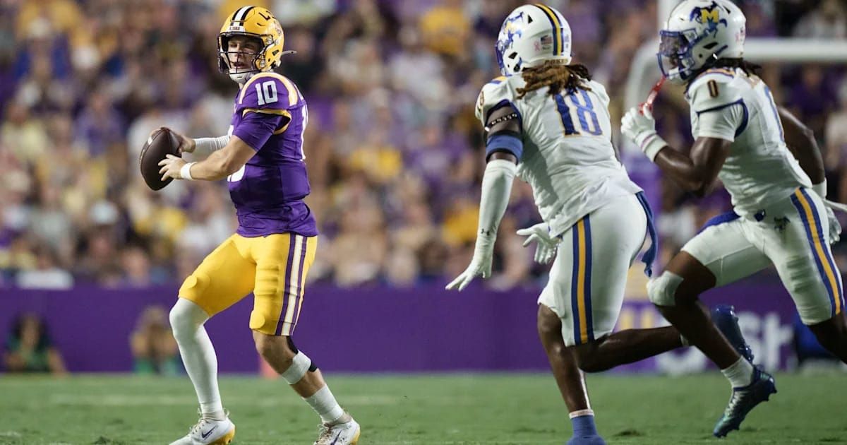Projected AP Top 25 has LSU climbing to No. 10 after McNeese