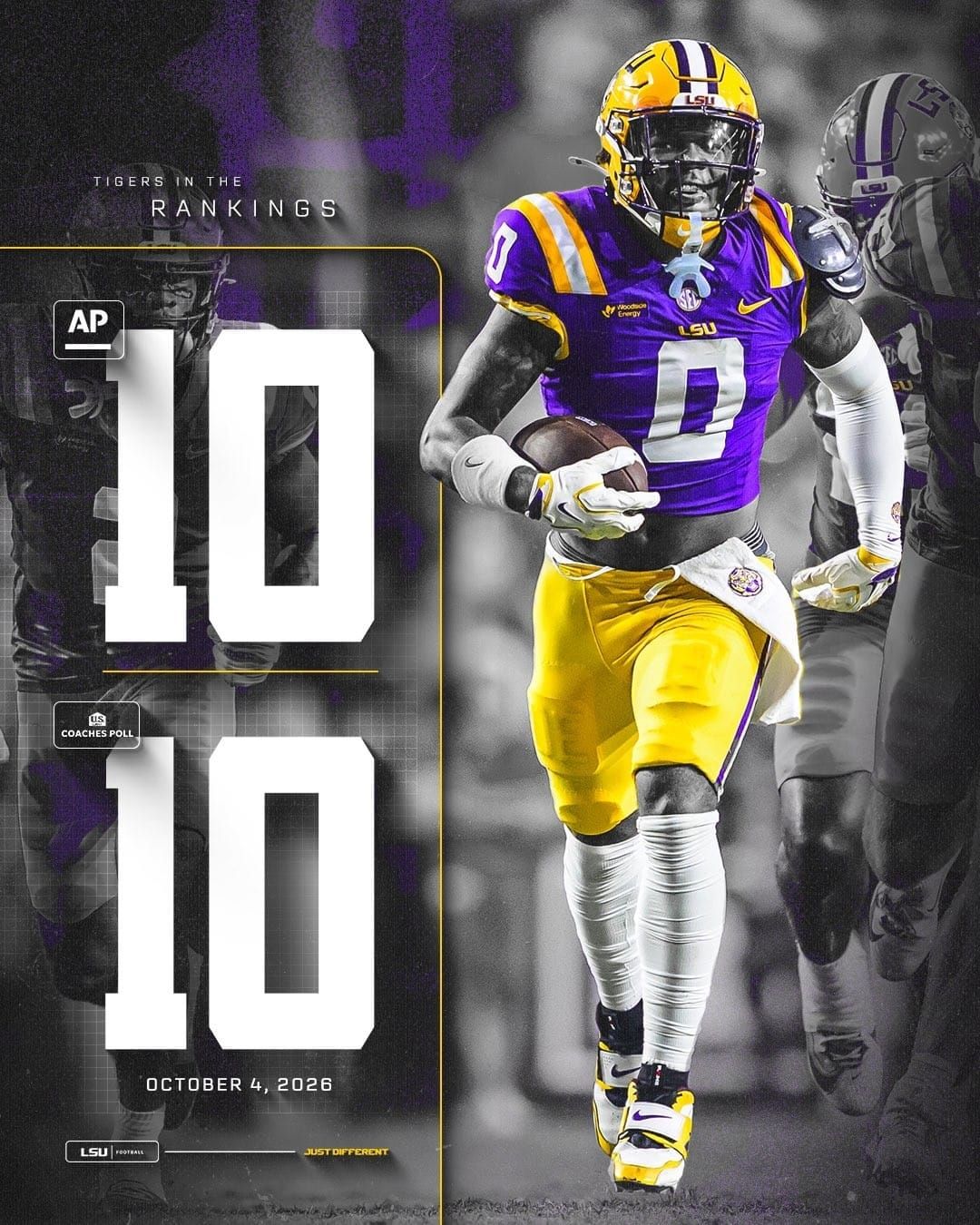 LSU back to No. 10 in AP and Coaches polls as Florida tumbles to No. 16