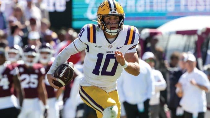 LSU jumps four spots to No. 18 in the AP poll and No. 17 in the coaches poll after the 31-0 shutout — on a weekend when five of the AP top eight lost
