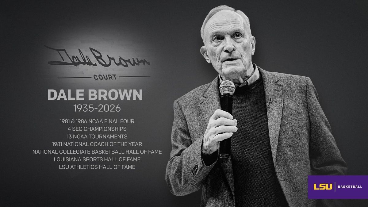 Dale Brown, LSU’s winningest basketball coach, has died at 90