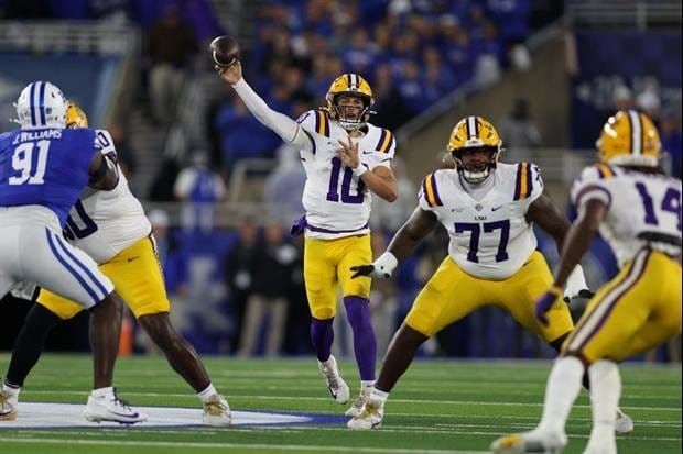 LSU is still No. 1 in the SEC in total offense and total defense but 10th in red-zone offense, and Kiffin says Sam Leavitt “got off his reads early”