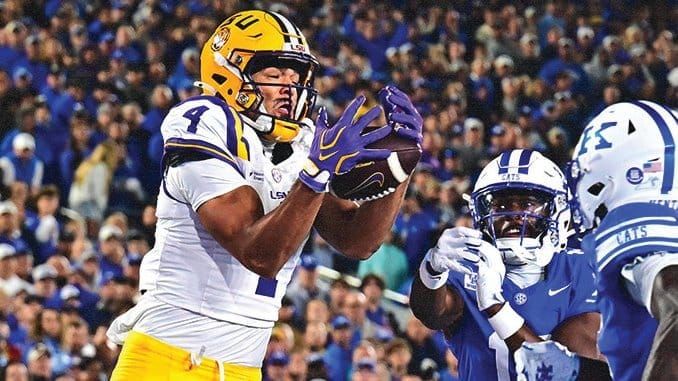 Kiffin on Jackson Harris’ ankle: “I think he’ll be fine.” No medical update on Princewill Umanmielen