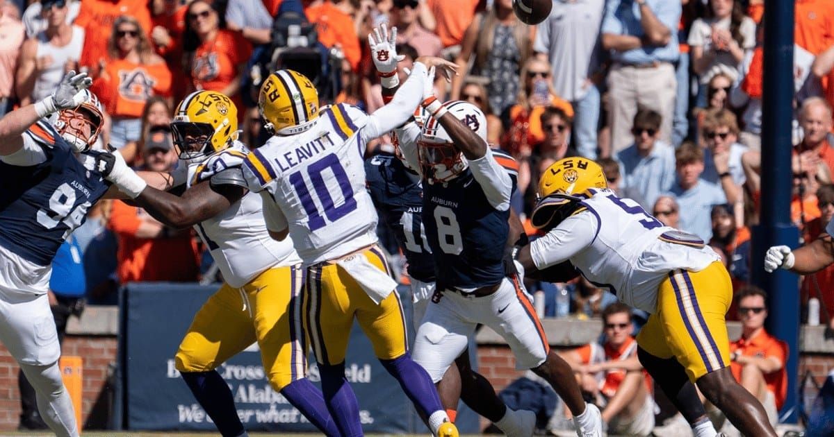 PFF’s lowest LSU grades from Auburn point at the same spot: the offensive line
