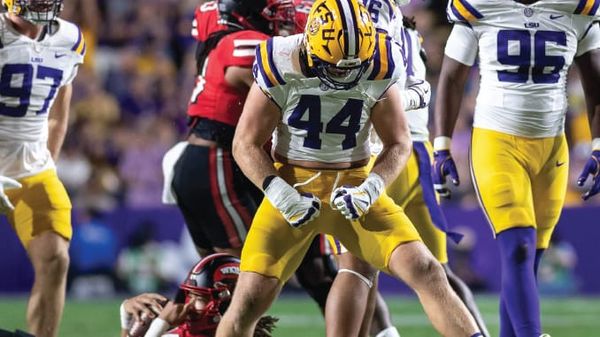 Former LSU edge rusher Jack Pyburn posted two sacks in 25 snaps during his NFL preseason debut with the…