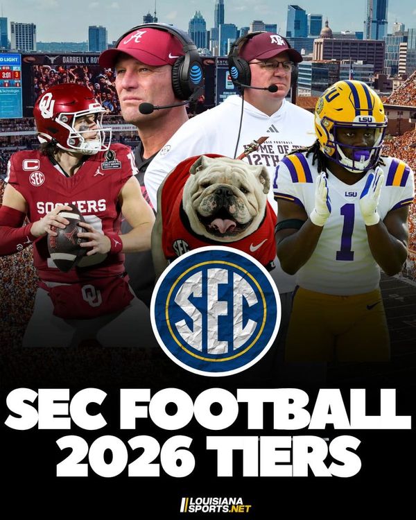 Louisiana Sports slots LSU into its Tier 2 for 2026 alongside Georgia and Oklahoma as teams that can compete…