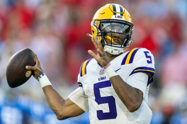 Jayden Daniels, the Washington Commanders quarterback and 2023 Heisman winner, feels LSU is treating him…