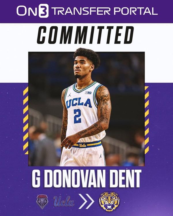 Guard Donovan Dent, UCLA transfer and former Mountain West Player of the Year at New Mexico who averaged…