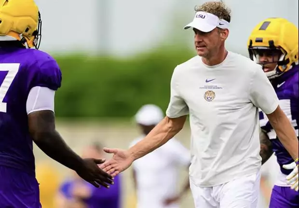 LSU continued fall camp with Tuesday night practice, releasing video highlights from the session