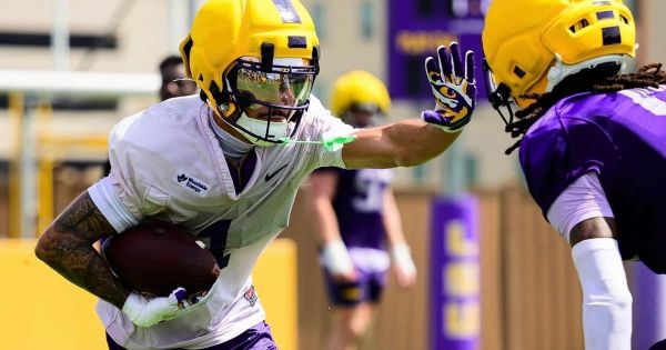 LSU enters week two of fall camp with a defensive player held out of practice, continued emphasis on…