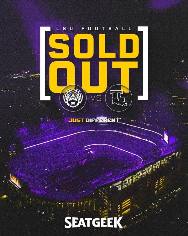 LSU’s site is sold out for Saturday’s Louisiana Tech game. Death Valley demand after the Clemson beatdown + a wild SEC week. Secondary market still has seats — primary is gone. (X / LSU ticket trackers)
