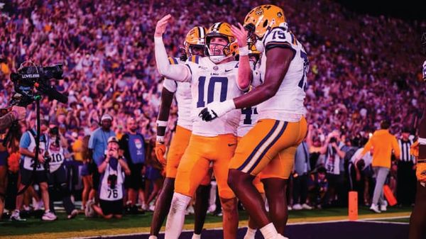 SEC Player of the Week sweep for LSU debuts: Leavitt (offense), Seaton (O-line), Ross (D-line + pick-six). Three awards. One night. (Tiger Rag / SEC)