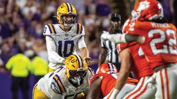 LSU opened Lane Kiffin’s era with a 51-10 rout of Clemson, rushing for 309 yards on 58 carries behind…