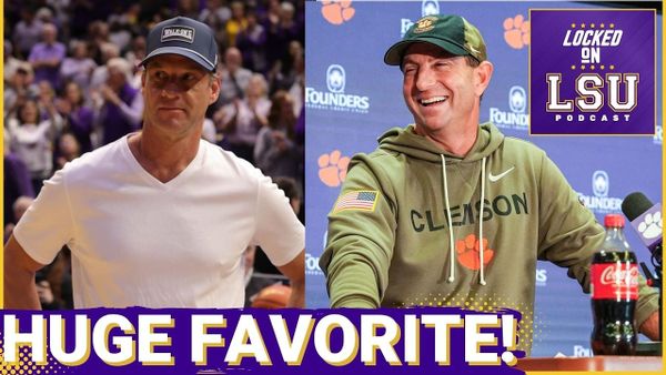 VIDEO: LSU listed around -11.5 over Clemson for Kiffin's debut. Is that a Kiffin flex or a Dabo red flag? (YouTube)