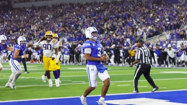 Kentucky trolls LSU after the win, posting the final score over the fake Kenny Minchey quote that circulated all week